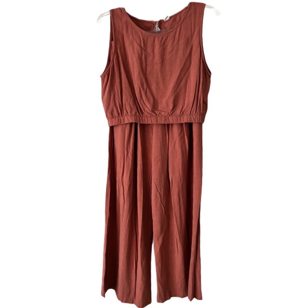 Anrabess Set, Wide Leg Pants & Top Set, Sz. Juniors L, Terracotta Color